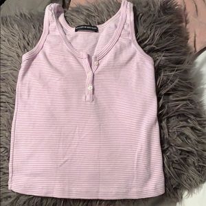 Striped Cropped Tank Top